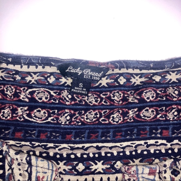 Lucky Brand Peasant top Size S - Picture 2 of 5